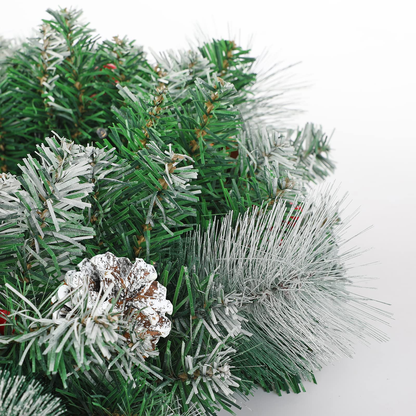 fivmen-weihnachtsgirlande-mit-beleuchtung-300-cm-batterie-tannenzapfen image 5